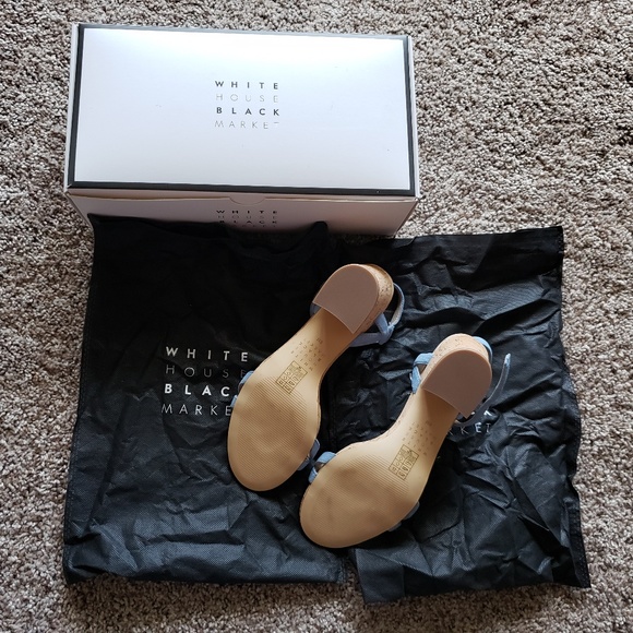 NWOT WHBM Sandals Light Blue Size 8 - Picture 3 of 6